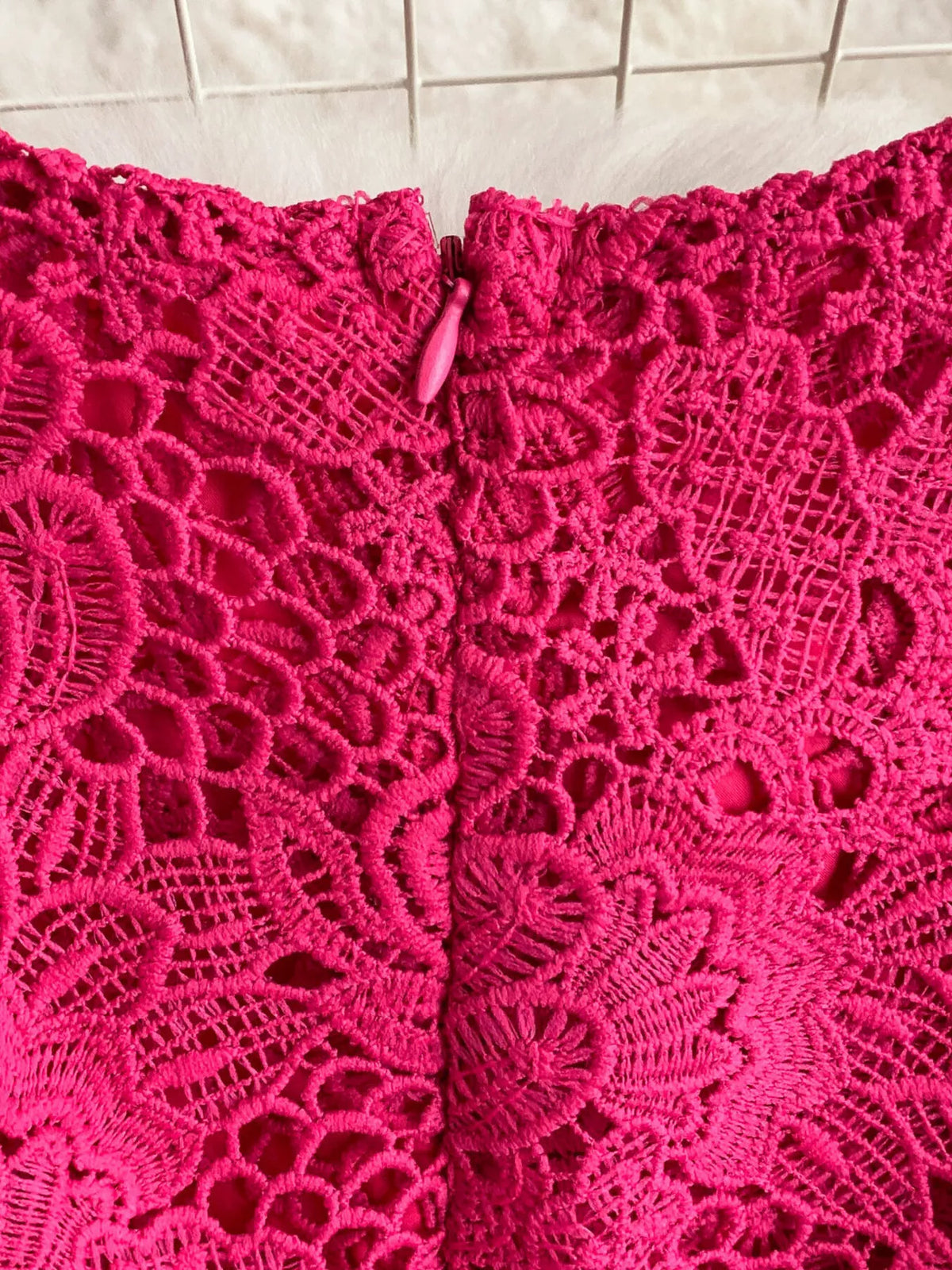 Lace Sleeveless A-line Dress (11)