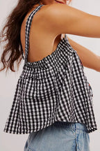 Tied Front Textured Square Neck Cami (7)