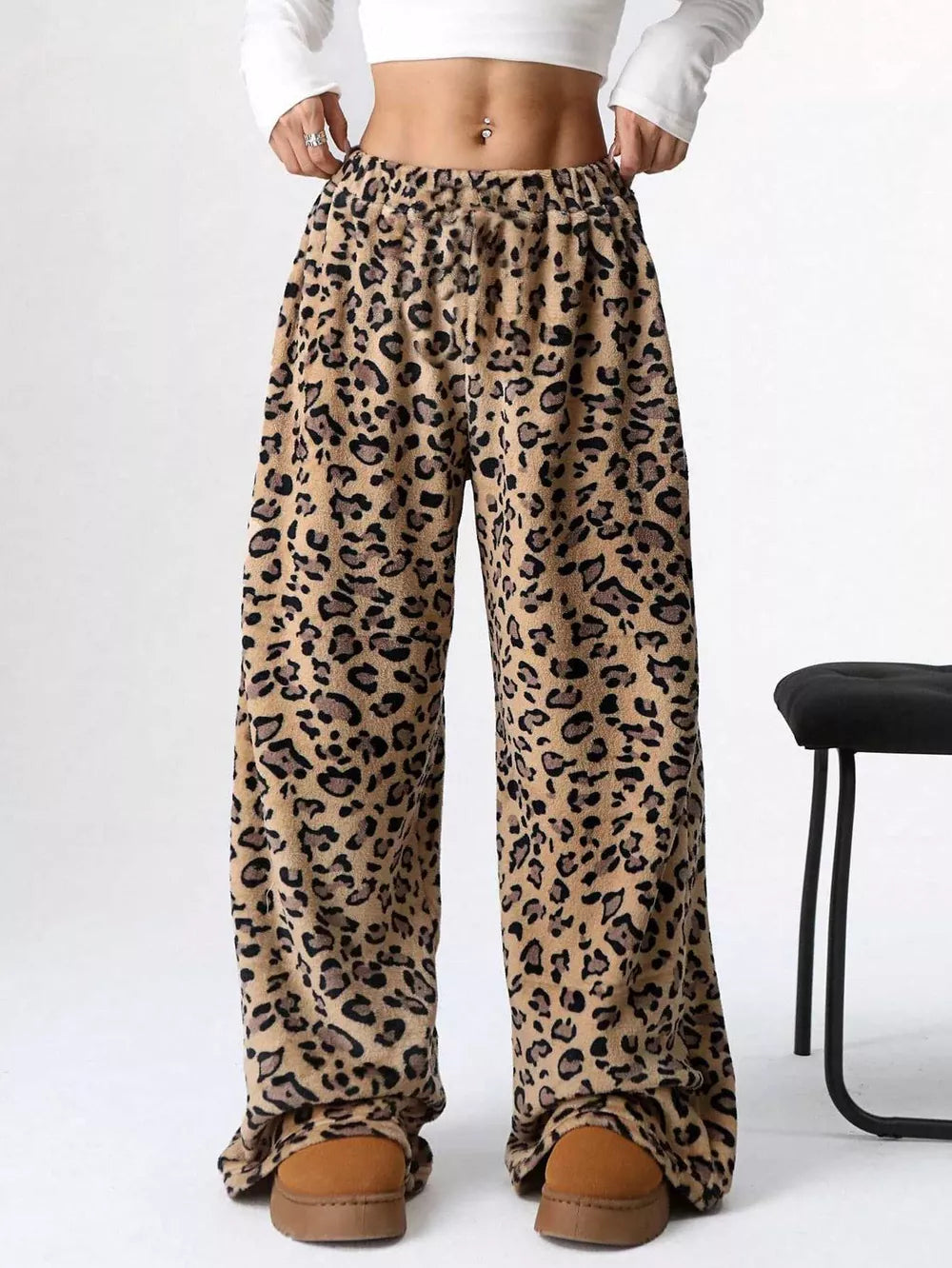 Leopard Wide Leg Plush Pants (21)