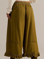 Wide-leg Ruffle Hem Jeans (19)