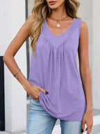 Casual V-neck Tank (29)