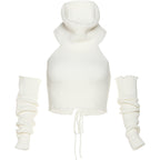 White Versatile Strap Tank Top variant CJQB171482101AZ|CJQB171482102BY|CJQB171482103CX