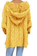 Cable-knit Hooded Sweater (10)