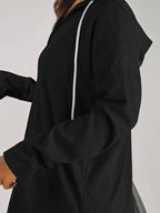 Full Size Drawstring Long Sleeve Hoodie Plus (7)