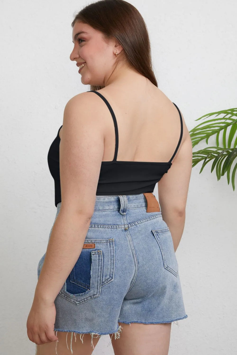Full Size Round Neck Slim Cami Plus (25)