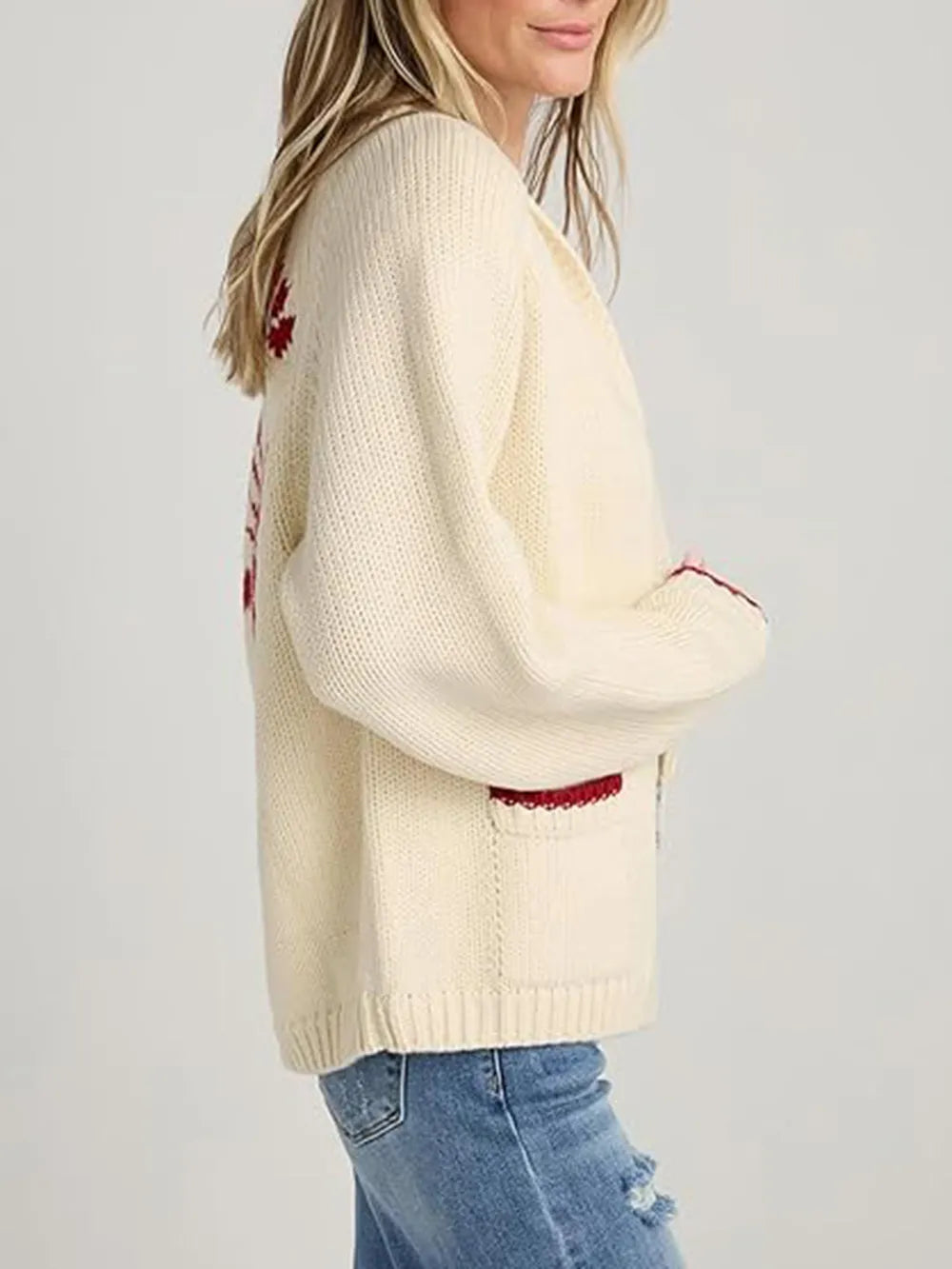 Lobster Button Up Long Sleeve Cardigan (3)