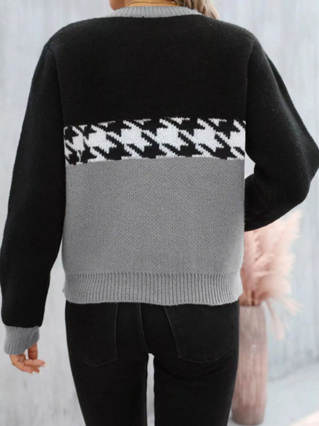 Block Houndstooth Sweater (14)