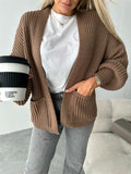 Open Front Dropped Shoulder Cardigan (8)
