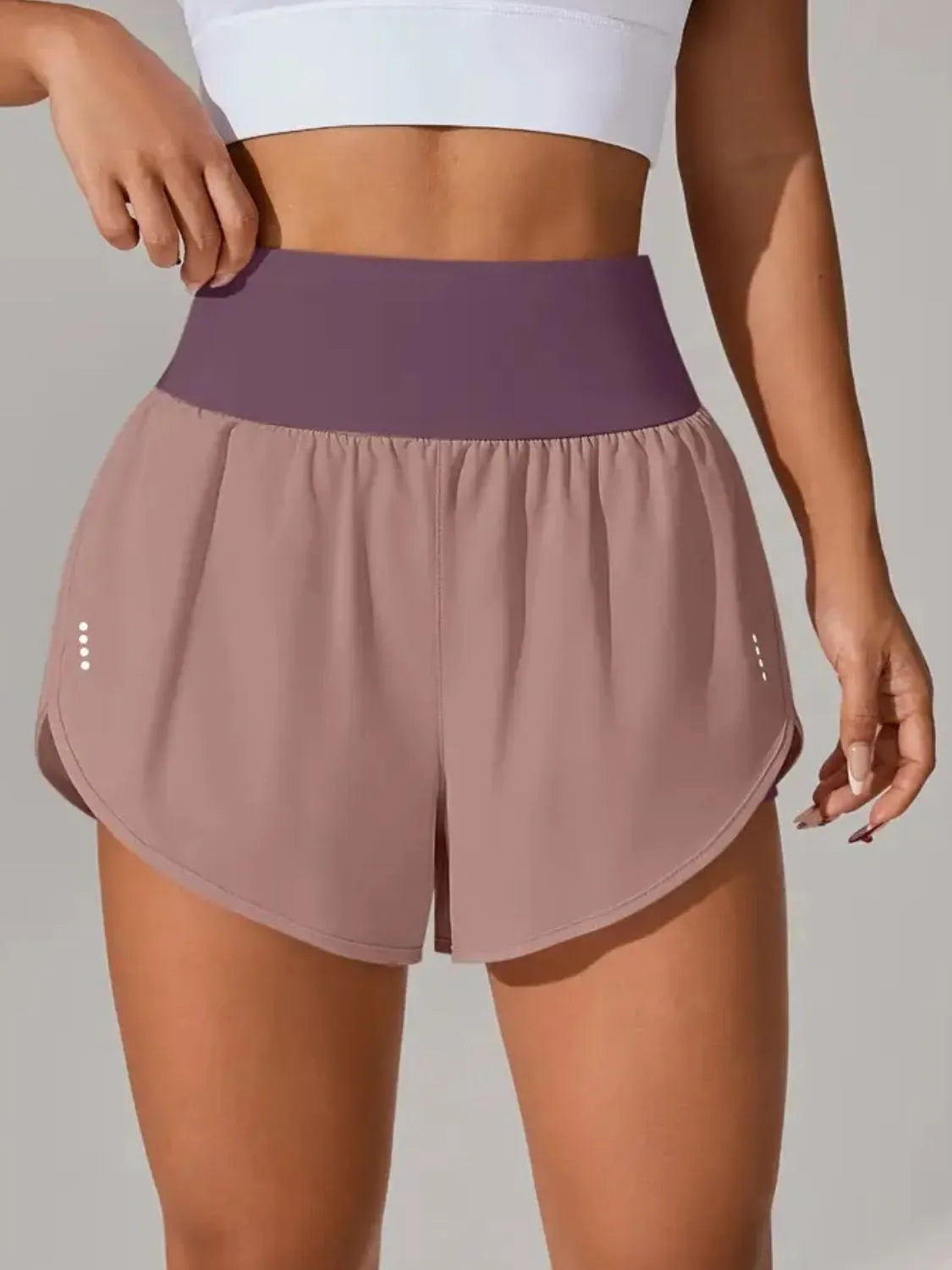 Pocketed High Waist Active Shorts (22)