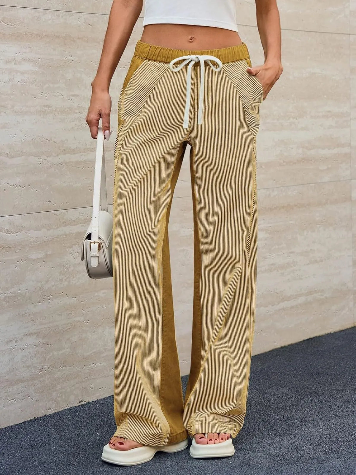 Striped Wide Leg Jeans (17)