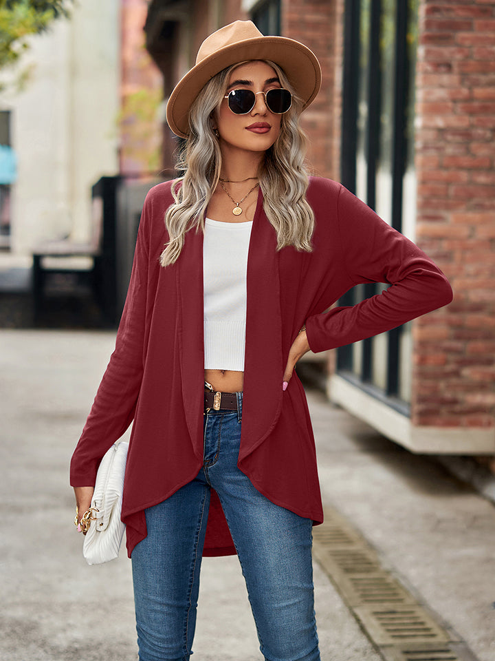 Open Front Long Sleeve Cardigan (4)