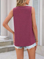 Lace Trim Sleeveless Tank Top (15)