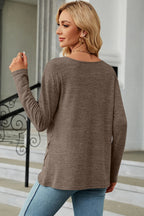 Round Neck Long Sleeve T-shirt (17)