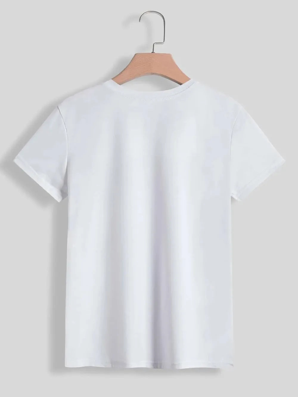 Lucky Round Neck Short Sleeve T-shirt (2)