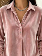 Half Snap Dropped Shoulder T-shirt (2)