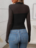 Mock Neck Long Sleeve Top (5)