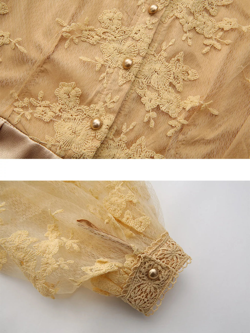 Lace Lantern Sleeve Belted Maxi Dress (3)