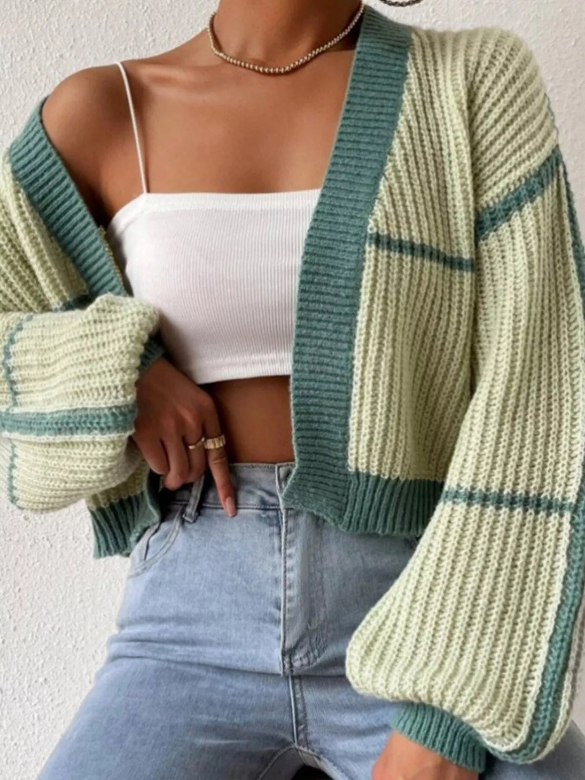 Open Front Long Sleeve Cardigan (7)