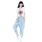 Baggy Pants Big Crotch Loose Hole Irregularly Slimming photo 3