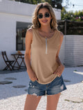 Half-zip Round Neck Tank (4)