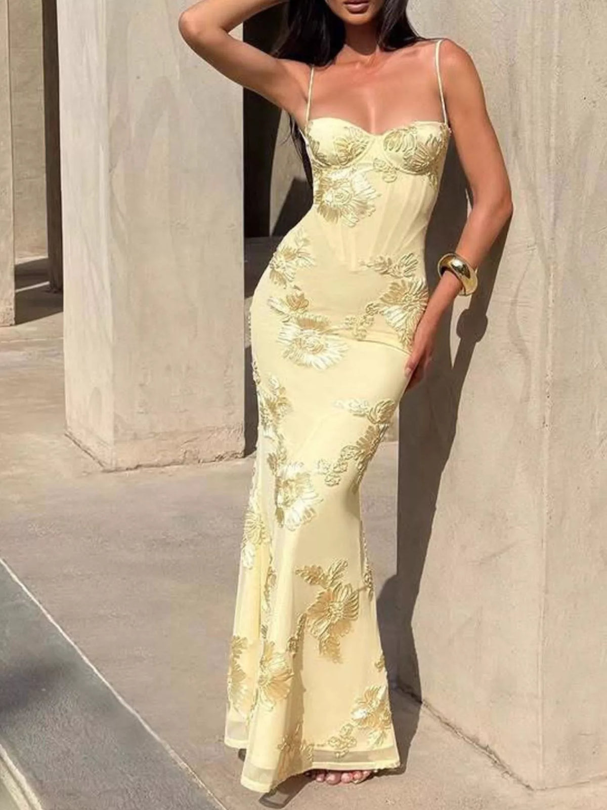 Sweetheart Neck Spaghetti Strap Maxi Dress (11)