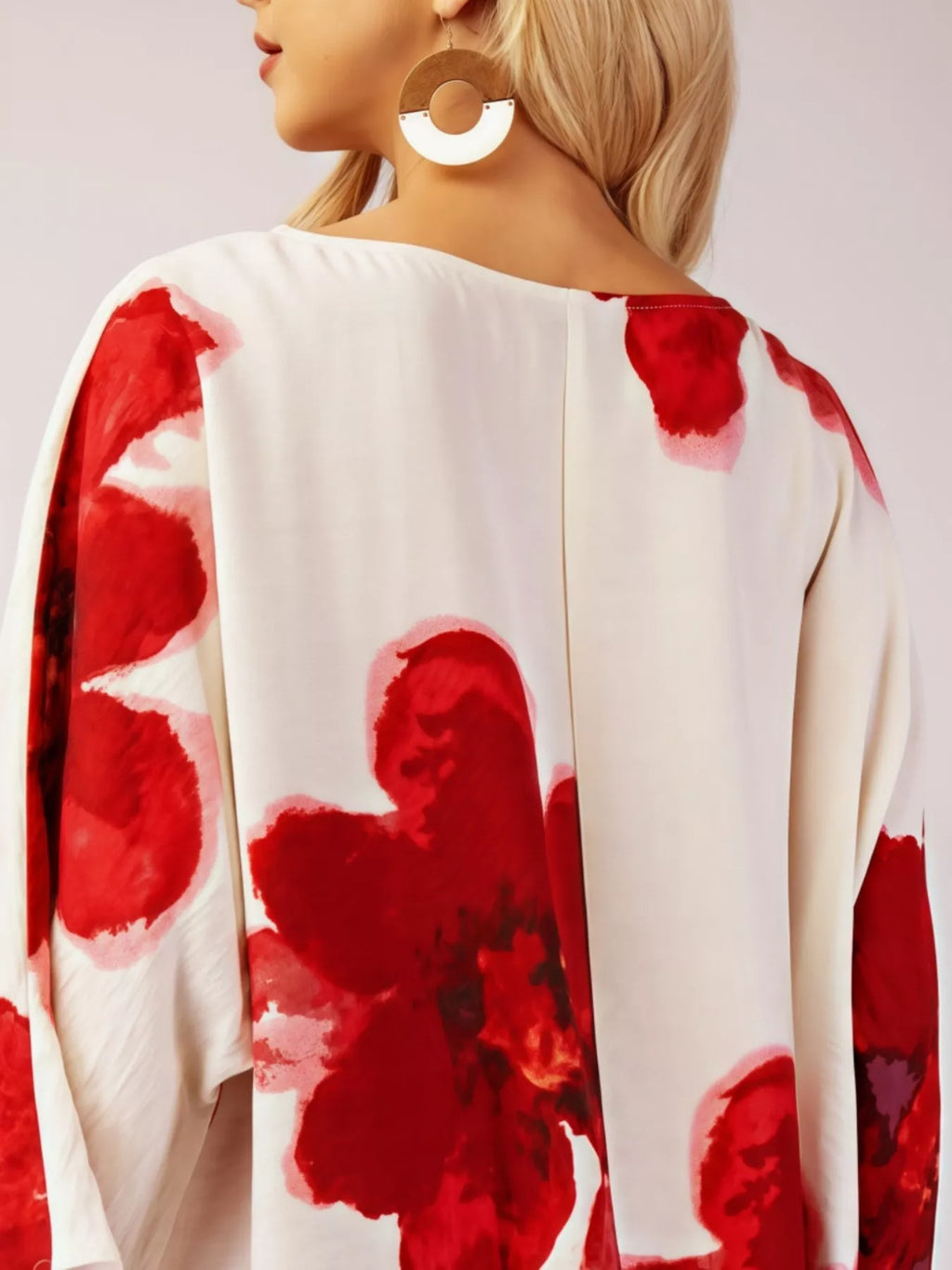 Floral Print Round Neck Dress (4)