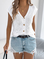 Cable Knit Button-down Cardigan (16)