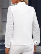Notched Long Sleeve Blouse (12)