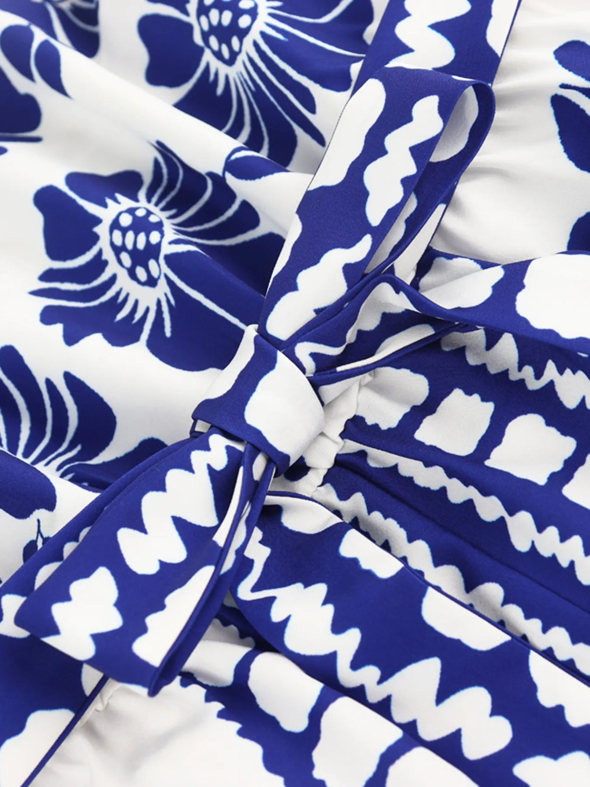Printed Tube Tie Waist Romper (8)
