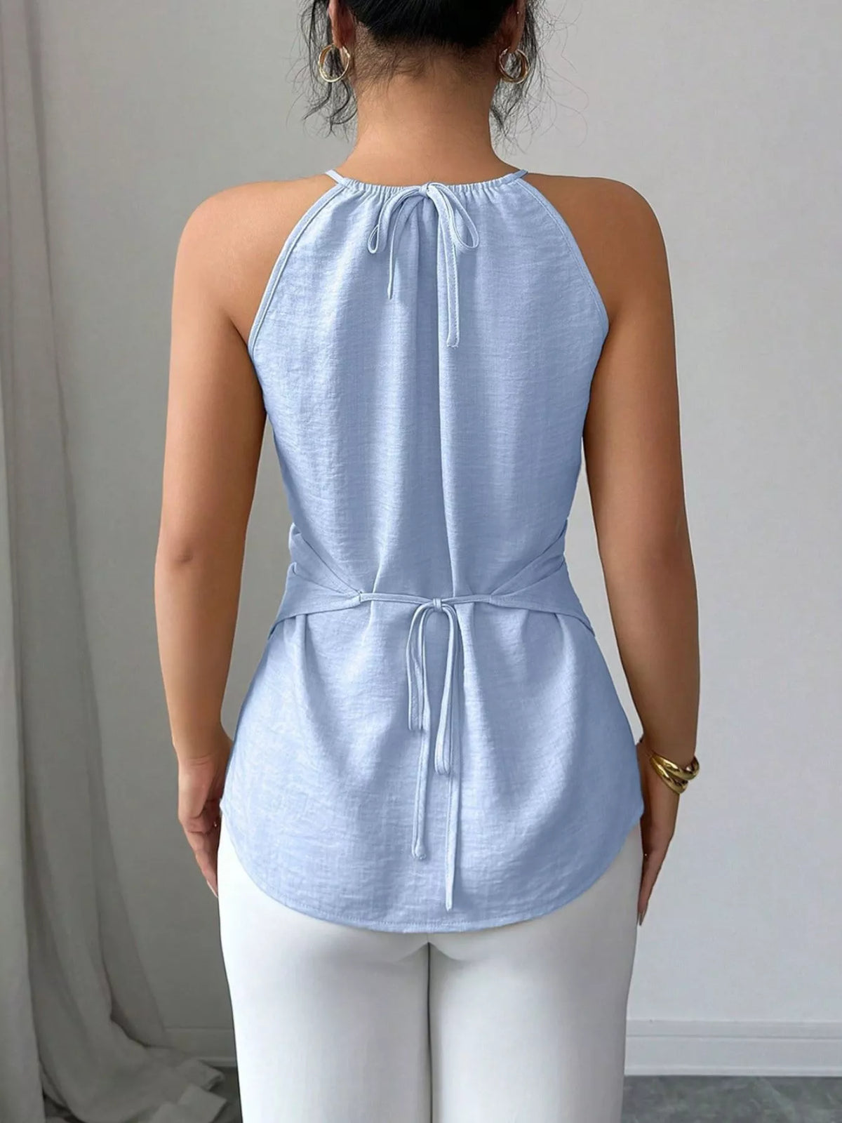 Halter Neck Crisscross Cami (10)