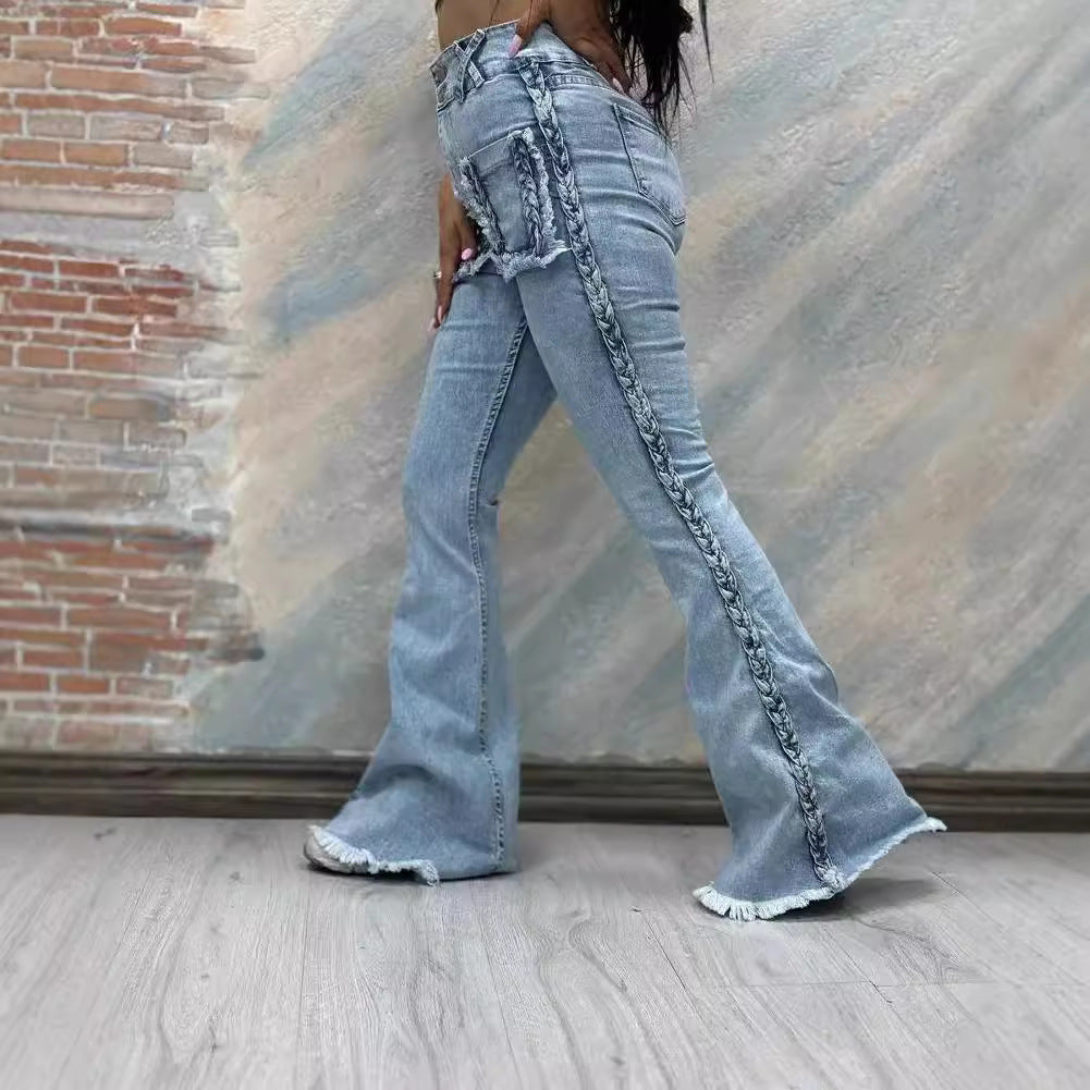 High Waist All-matching Denim Pants photo 5