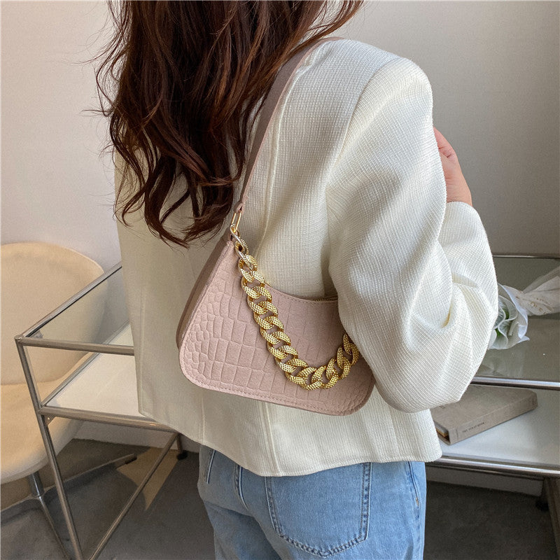 Solid Color One Shoulder Messenger Bag photo 3