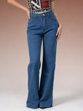 Butterfly Back Wide Leg Jeans
