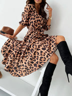 Printed Tie Waist Midi Dress (28)