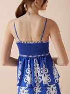 Printed Cami Wide Leg Pants Set (4)