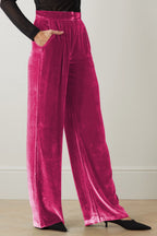 Loose Fit High Waist Long Pants Pockets (11)