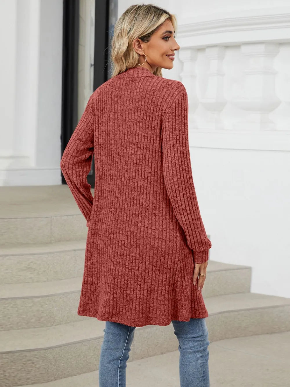 Open Front Long Sleeve Cardigan (6)