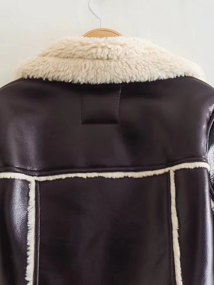 Short Lapel Long Sleeve Slim Jacket photo 2