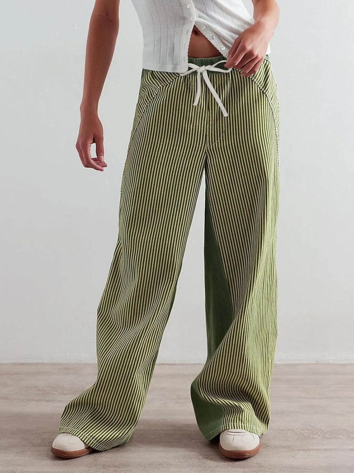Striped Wide Leg Jeans (8)
