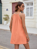 Eyelet Sleeveless Mini Dress (11)