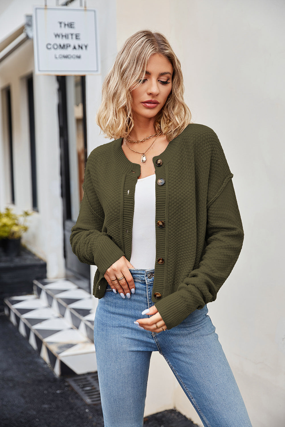 Button Down Exposed Seam Cardigan (14)