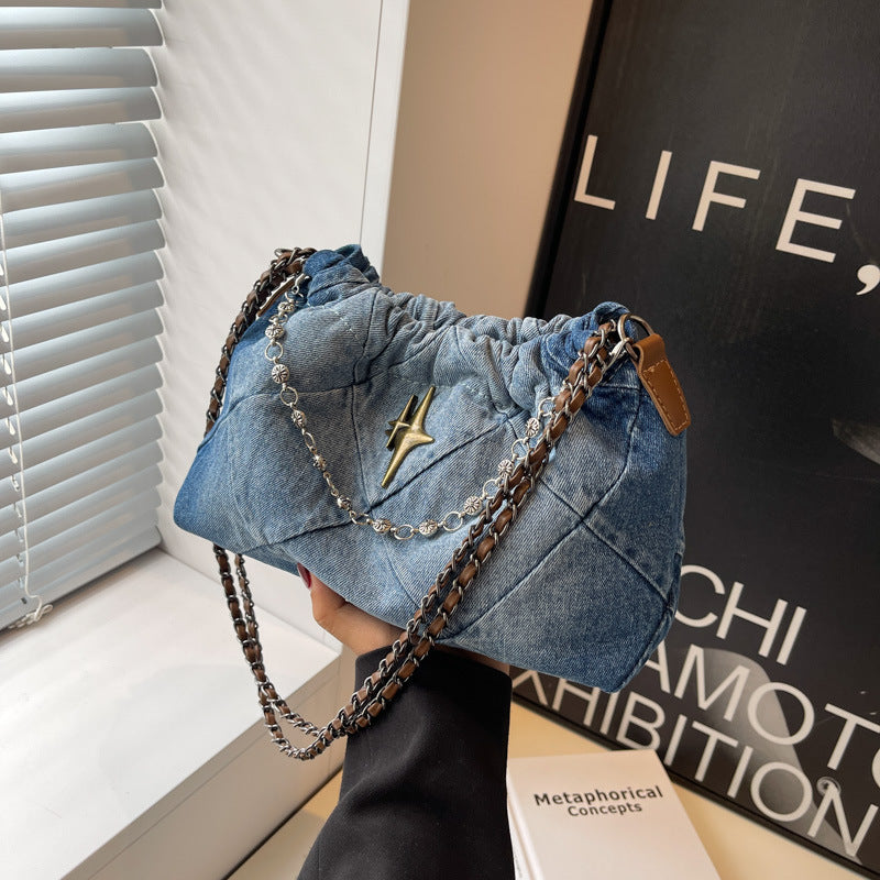 Denim Blue Chain Bag photo 2