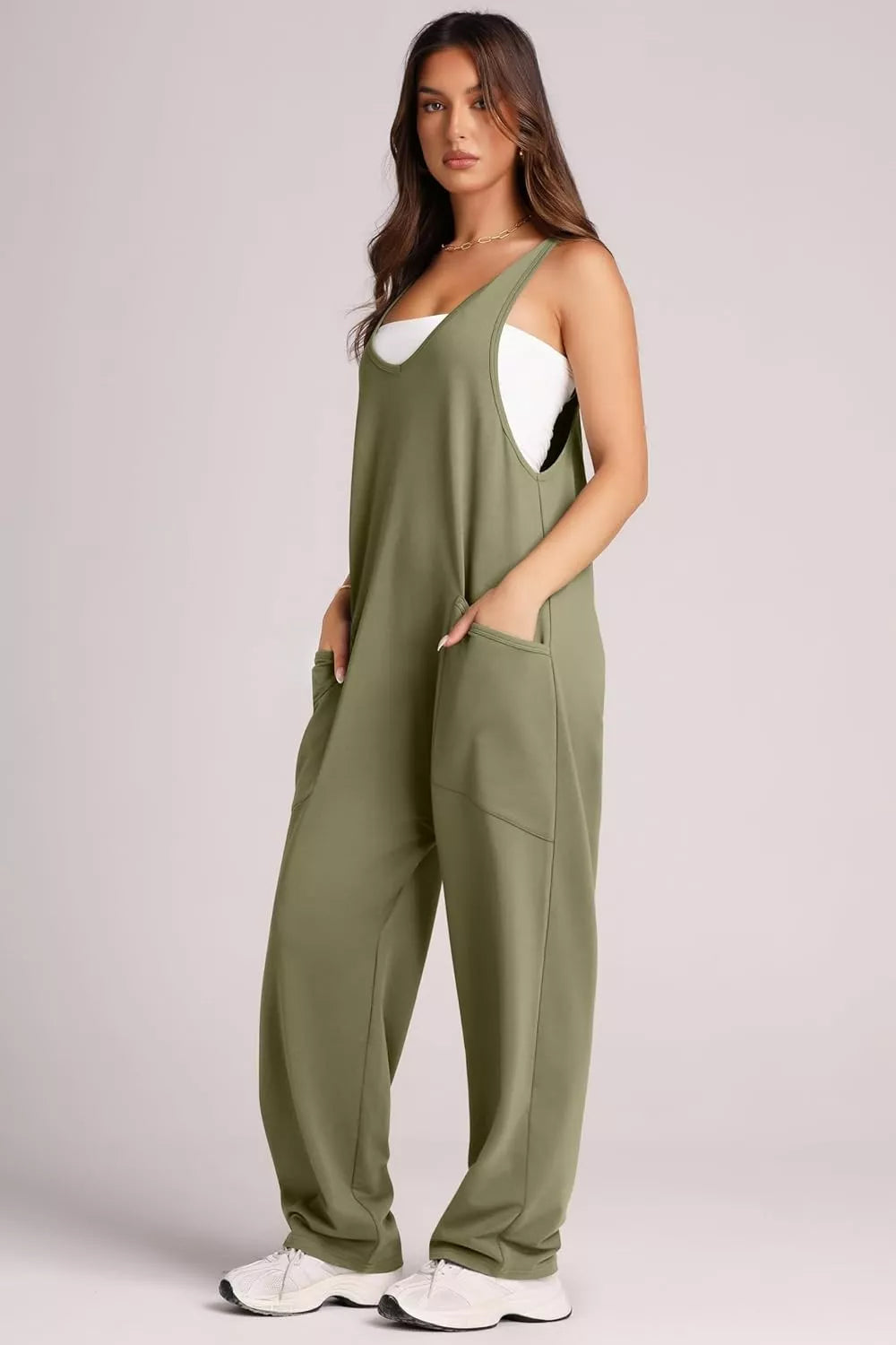 Wide Strap Jumpsuit Pockets (2)