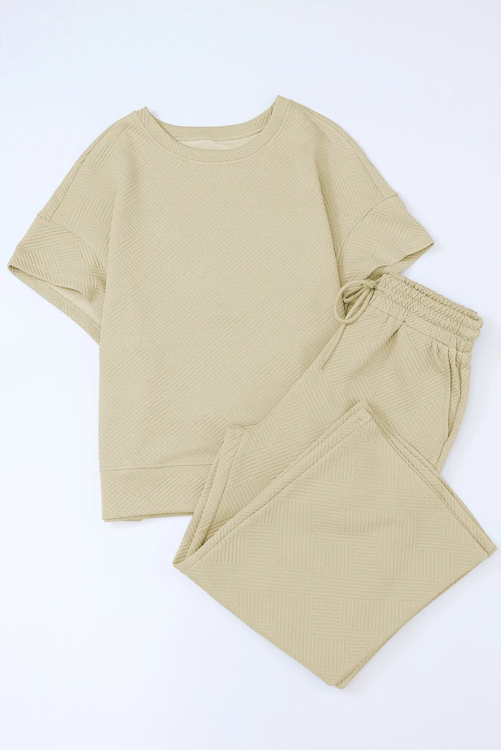 Short Sleeve Top Pants Set (12)