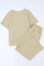Short Sleeve Top Pants Set (12)