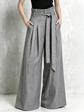 Full Size Wide-leg Paperbag Waist Pants Plus