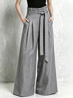 Full Size Wide-leg Paperbag Waist Pants Plus