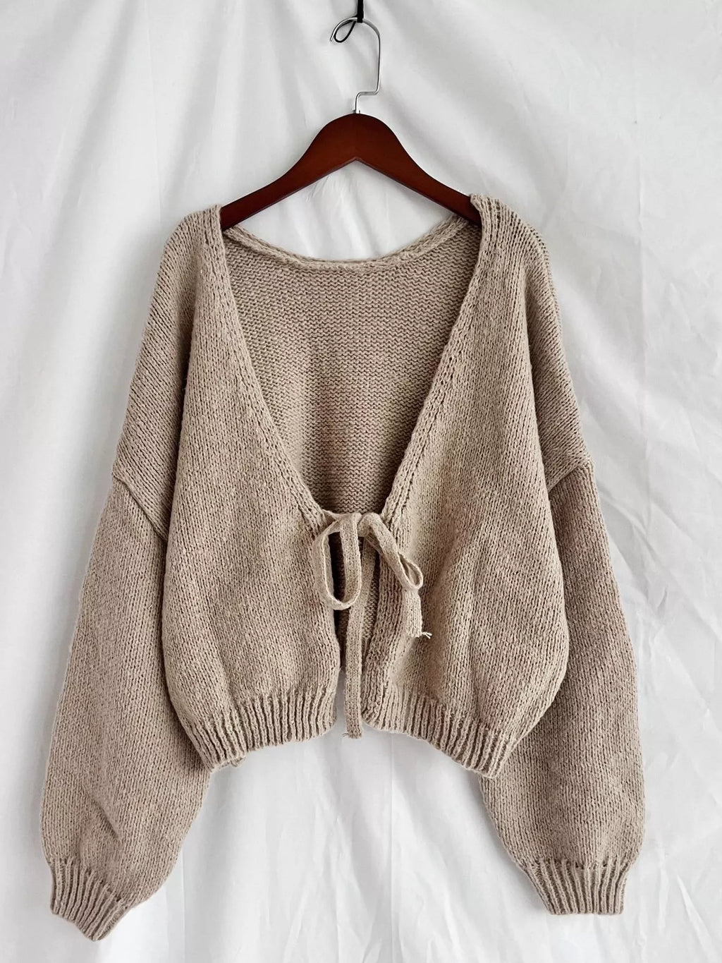 Chunky Knit Tie-front Cardigan (12)