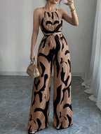 Abstract Print Sleeveless Wide Leg Jumpsuit (8)