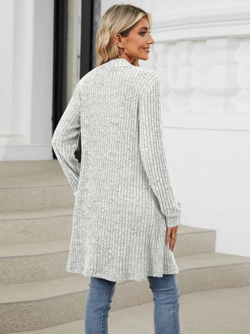 Open Front Long Sleeve Cardigan (12)